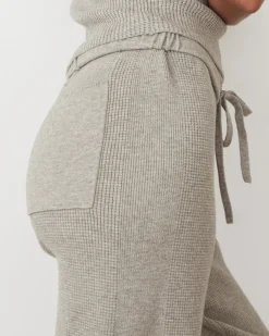 MONROW Softknit Rib Waffle Oversized Sweat HEATHERGREY Store